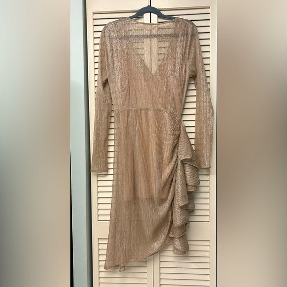 Lovers + Friends Kaden Midi Dress in Light Gold - Picture 5 of 9